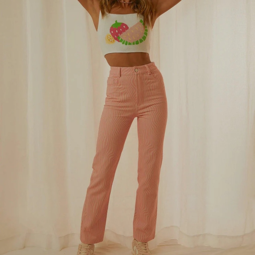 Pepper Mayo Electric Ave Pants - Pink Wave⚡️
